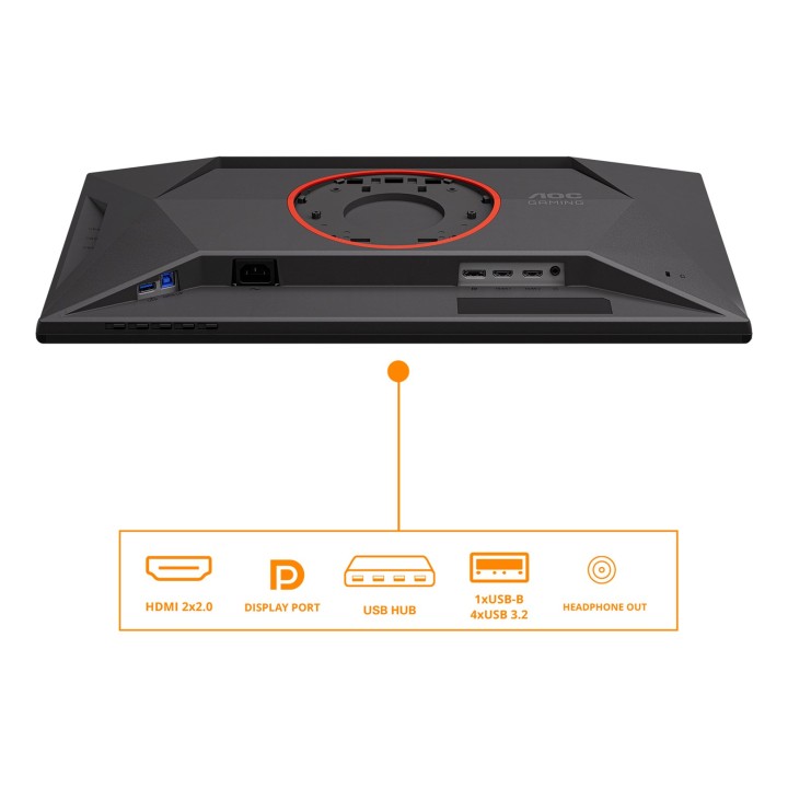 AOC G4 25G4KUR monitor per computer 62.2 cm (24.5 ) 1920 x 1080 pixel Full HD LED nero rosso