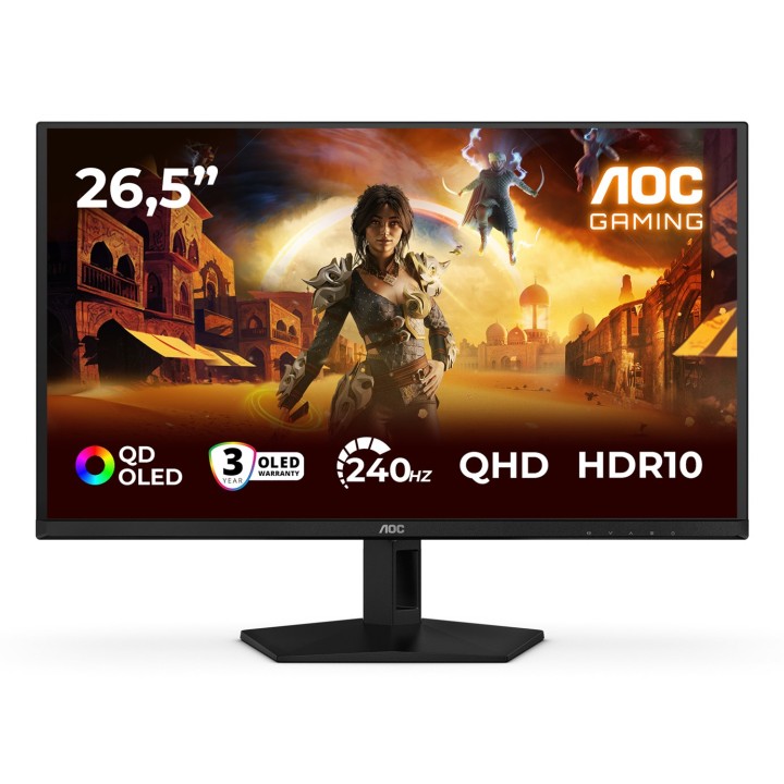 AOC G4 Q27G41ZDF monitor per computer 67.3 cm (26.5 ) 2560 x 1440 pixel Quad HD QD-OLED nero rosso