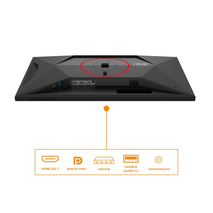 AOC G4 Q27G4SRU monitor per computer 68.6 cm (27 ) 2560 x 1440 pixel Quad HD LED nero rosso