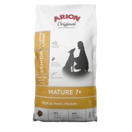 ARION Original Senior Mature 7+ Medium & Large Pollo Mono - cibo secco per cani - 12kg