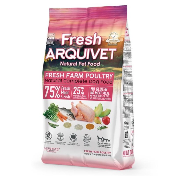 ARQUIVET Fresh Pollo e pesce oceanico - cibo secco per cani - 10 kg