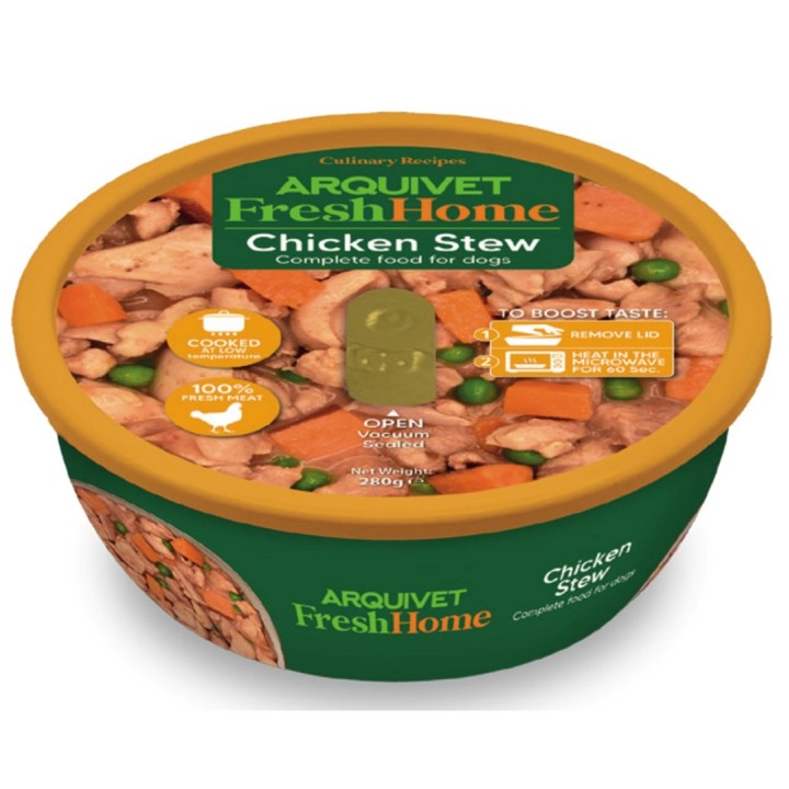 ARQUIVET Fresh Home Stufato di pollo - cibo umido per cani - 280g