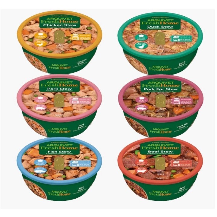 ARQUIVET Fresh Home Mix stufati - cibo umido per cani - 6x280g