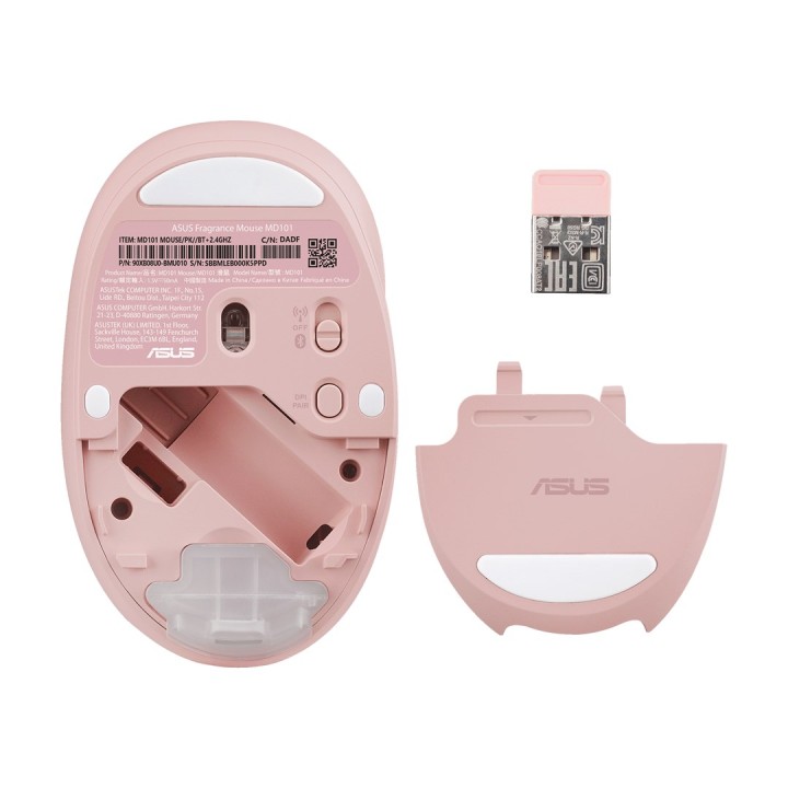 ASUS Mouse Fragranza MD101 Home Ambidestro RF Wireless + Bluetooth Ottico 2400 DPI