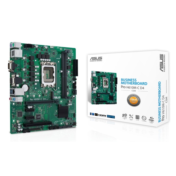 ASUS PRO H610M-C D4-CSM Intel H610 LGA 1700 micro ATX