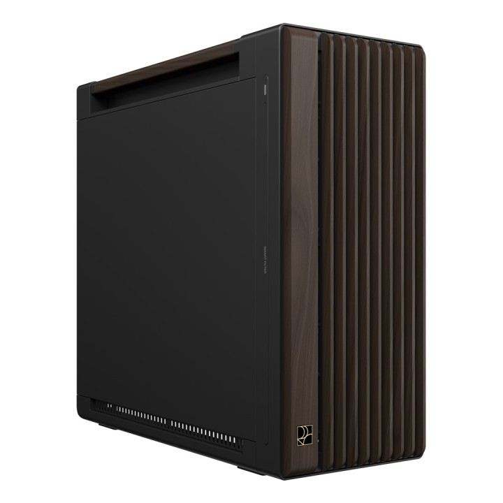 ASUS ProArt PA602 Edizione Legno Moderno Nero - Pannello in Metallo Midi Tower Legno Nero