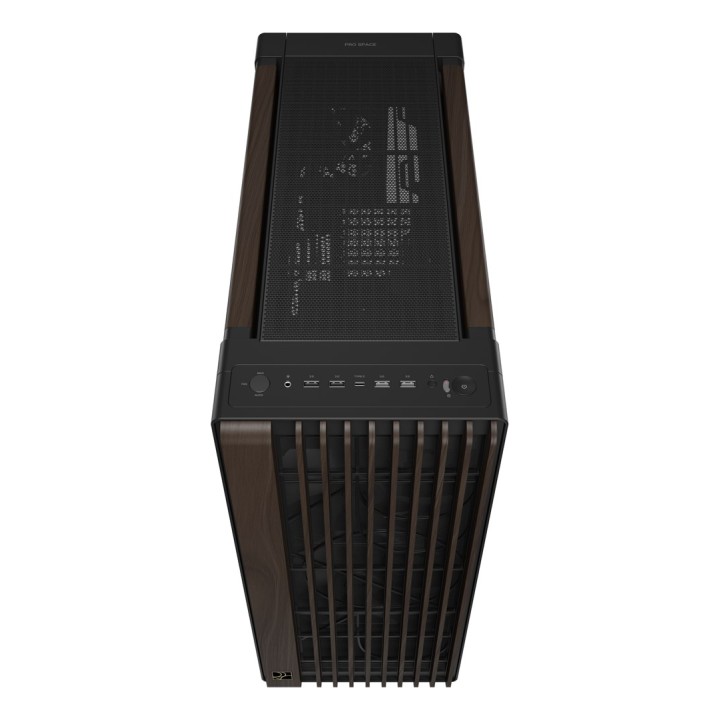 ASUS ProArt PA602 Edizione Legno Moderno Nero - Pannello in Metallo Midi Tower Legno Nero
