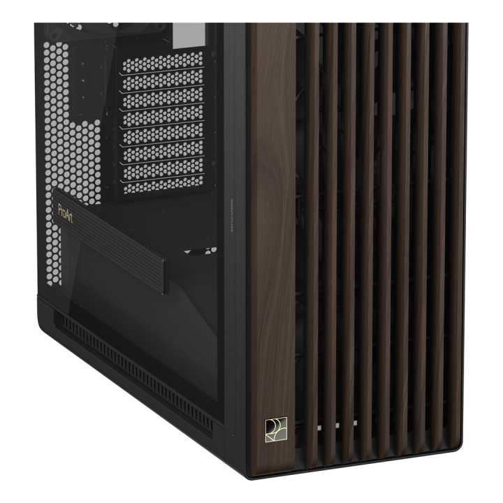 ASUS ProArt PA602 Edizione Legno Moderno Nero - Pannello in Vetro Temperato Midi Tower Legno Nero