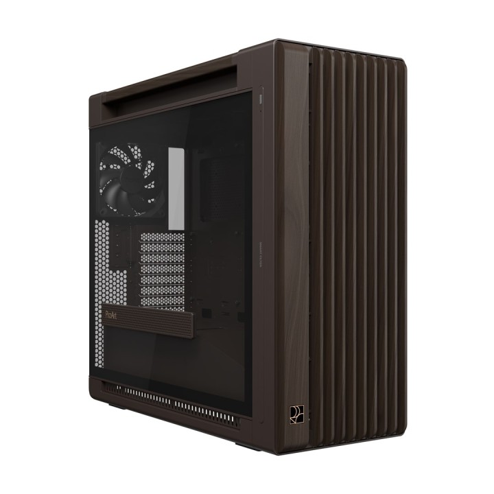 ASUS ProArt PA602 Edizione Legno Retrò Marrone - Pannello in Vetro Temperato Midi Tower
