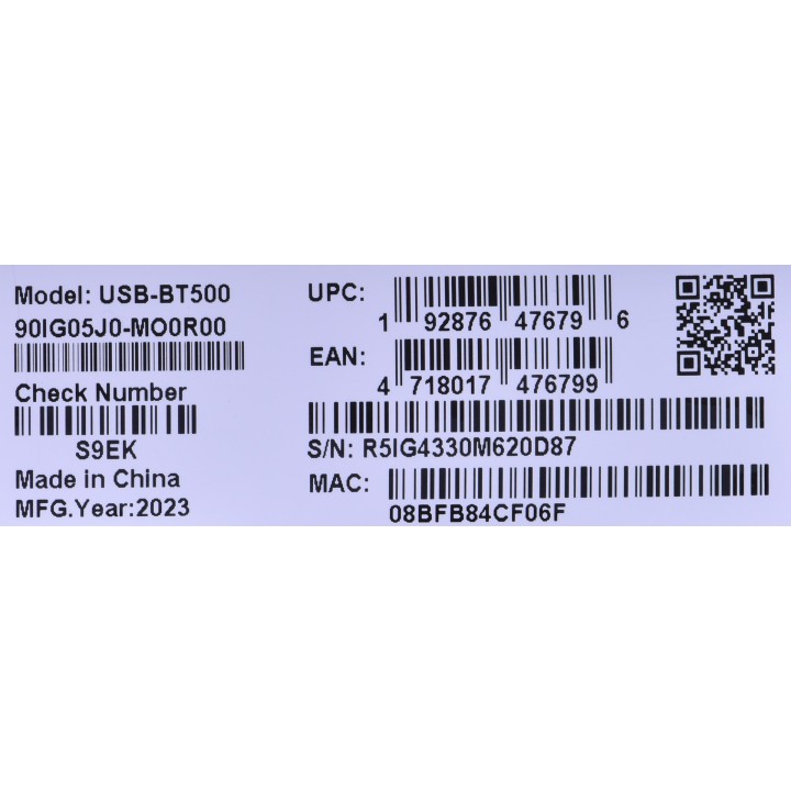 Scheda di rete ASUS USB-BT500 Bluetooth 3 Mbit/s