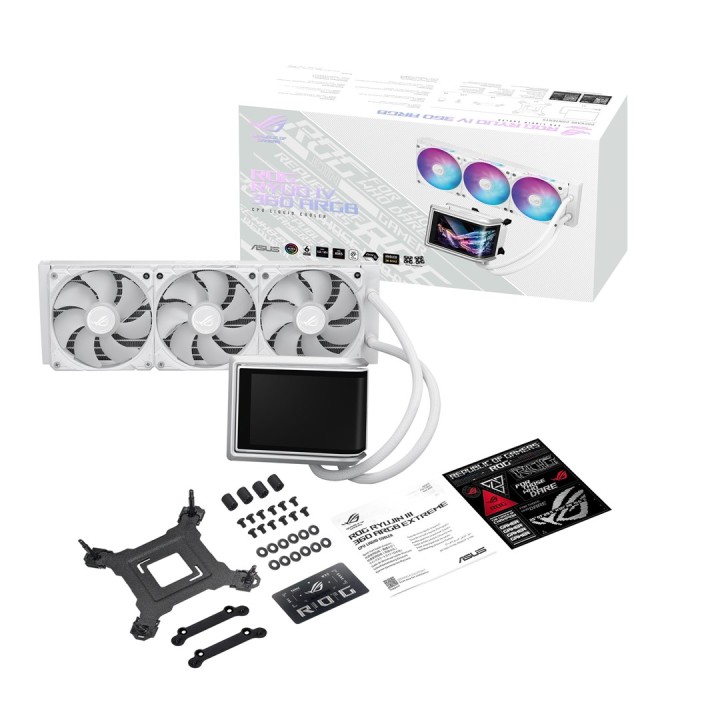 Asus ROG RYUO IV 360 ARGB Wht - raffreddamento a liquido all-in-one 12 cm (bianco)