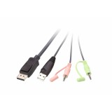 ATEN switch KVM cavo USB DisPlayPort 2 porte
