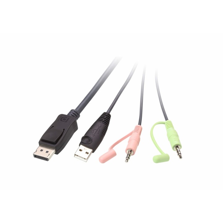 ATEN switch KVM cavo USB DisPlayPort 2 porte