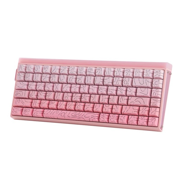 HERO84 HE PINK+Gradient+Contour Dragon King RGB AULA tastiera gasket