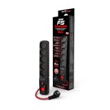 ACAR F5 POWER Nero 5 AC prese 230 V 3 m
