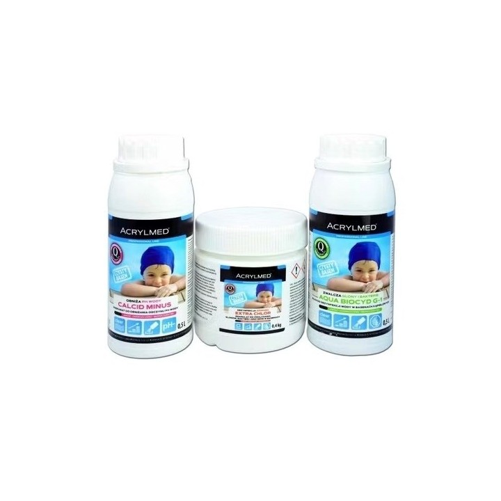 Acrylmed kit trattamento acqua - piscina piccola