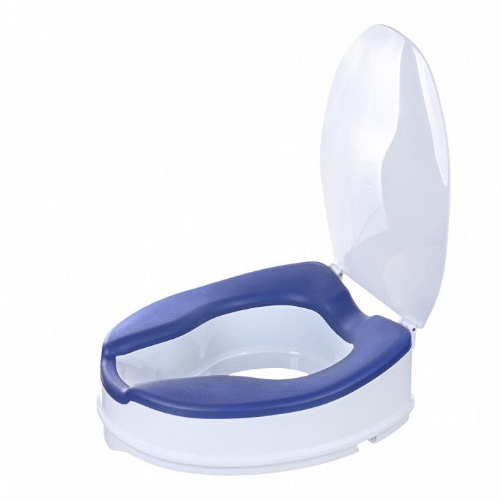 Sedile toilette con coperchio 10 cm SoftRelief NT500AM