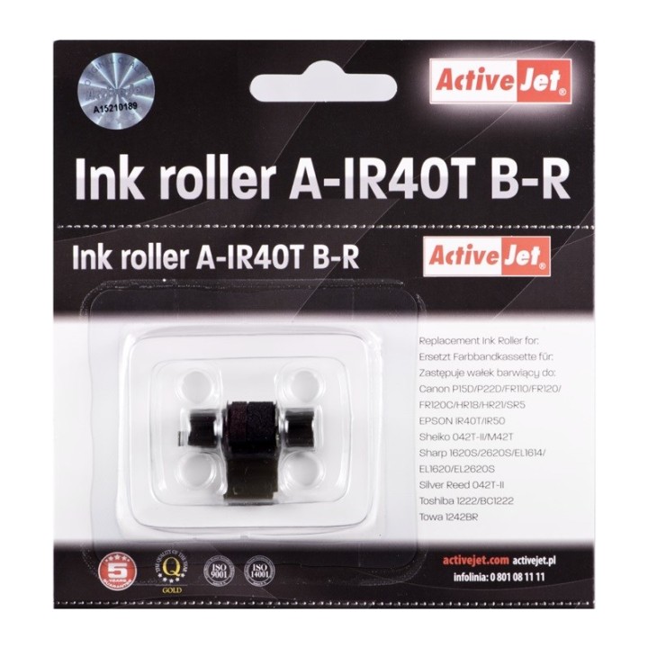 Activejet A-IR40T set rulli colore (ricambio per Epson IR40T, Supreme, nero magenta 5 pz)