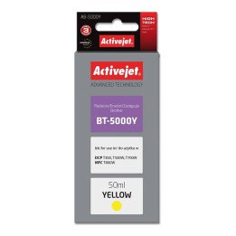 Activejet AB-5000Y Bottiglia d'inchiostro (sostituzione per Brother BT-5000Y, Supreme, 50 ml, 5000 pagine giallo)