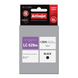 Activejet AB-529BN Inchiostro (sostituzione per Brother LC529BK, Supreme, 58 ml, nero)