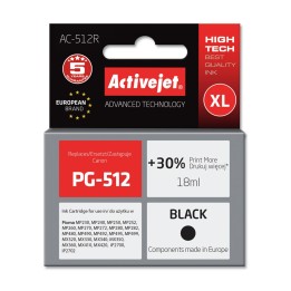 Activejet AC-512R Inchiostro (compatibile con Canon PG-512, Premium, 18 ml, nero)