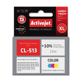 Activejet AC-513R Inchiostro (compatibile con Canon CL-513, Premium, 15 ml, colore)