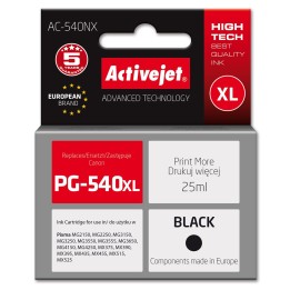 Activejet AC-540NX inchiostro per stampante Canon (sostituzione per Canon PG-540XL) Supreme 25 ml nero