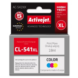 Activejet AC-541NX inchiostro per stampante Canon (sostituzione Canon CL-541XL) Supreme 18 ml ciano giallo magenta