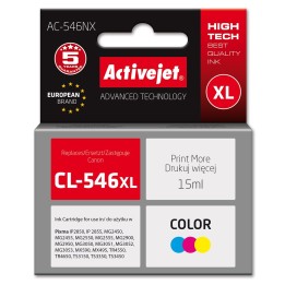 Activejet AC-546NX Inchiostro per stampante Canon sostitutivo Canon CL-546XL, Supreme, 15 ml, ciano magenta giallo