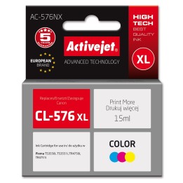 Activejet AC-576NX Canon inchiostro stampante sostitutivo Canon CL-576XL, Supreme, 15 ml, colore: blu giallo magenta