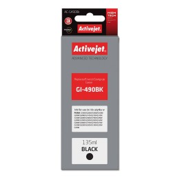 Activejet AC-G490Bk Inchiostro (sostituzione per Canon GI-490BK, Supreme, 135 ml, 6000 pagine nero)