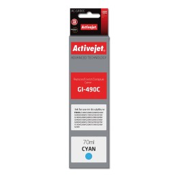 Activejet AC-G490C Cartuccia d'inchiostro (sostituzione per Canon GI-490C, Supreme, 70 ml, 7000 pagine ciano)