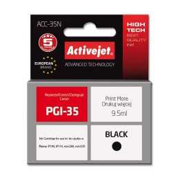 Activejet ACC-35N cartuccia d'inchiostro (sostituzione per Canon PGI-35, Supreme, 9.5 ml, nero)
