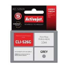 Activejet ACC-526GN Inchiostro (compatibile con Canon CLI-526G, Supreme, 10 ml, grigio)
