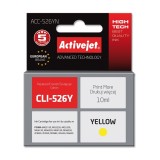 Activejet ACC-526YN Cartuccia di inchiostro (sostituzione per Canon CLI-526Y, Supreme, 10 ml, giallo)
