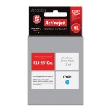 Activejet ACC-551CN Cartuccia d'inchiostro (ricambio per Canon CLI-551C, Supreme, 15 ml, ciano)