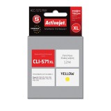 Activejet ACC-571YNX Inchiostro (sostituzione Canon CLI-571XLY, Supreme, 12 ml, giallo)
