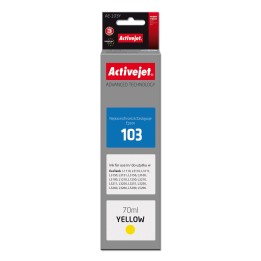 Activejet AE-103Y Bottiglia di inchiostro (Ricambio Epson 103 C13T00S44A, Supreme, 70 ml, giallo)
