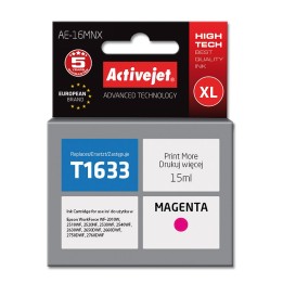Activejet AE-16MNX Cartuccia d'inchiostro (sostituzione per Epson 16XL T1633, Supreme, 15 ml, magenta)