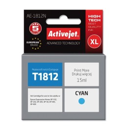 Activejet AE-1812N inchiostro per stampante Epson Epson 18XL T1812 sostituzione, Supreme, 15 ml, ciano