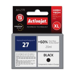 Activejet AH-27R inchiostro (ricambio per HP 27 C8727A, Premium, 20 ml, nero)