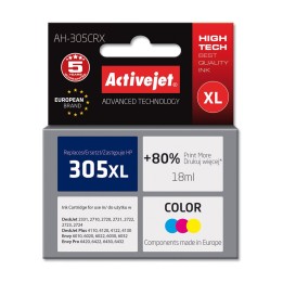 Activejet AH-305CRX Inchiostro (sostitutivo per HP 305XL 3YM63AE, Premium, 18 ml, colore Ciano Magenta Giallo)