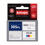Activejet AH-305CRX Inchiostro (sostitutivo per HP 305XL 3YM63AE, Premium, 18 ml, colore Ciano Magenta Giallo)