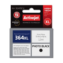 Activejet AH-364PBCX Inchiostro (compatibile con HP 364XL CB322EE, Premium, 12 ml, nero foto)