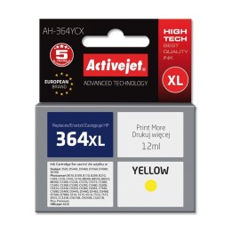 Activejet AH-364YCX Inchiostro (compatibile con HP 364XL CB325EE, Premium, 12 ml, giallo)