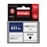 Activejet AH-651BRX Inchiostro (sostituzione per HP 651 C2P10AE, Premium, 20 ml, nero)