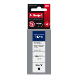 Activejet AH-912BRX Cartuccia d'inchiostro (sostituzione per HP 912XL 3YL84AE, Premium, 1100 pagine, 30 ml nero)