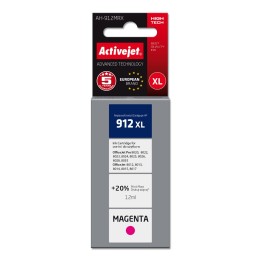 Activejet AH-912MRX Inchiostro (sostituzione per HP 912XL 3YL82AE, Premium, 990 pagine, 12 ml magenta)