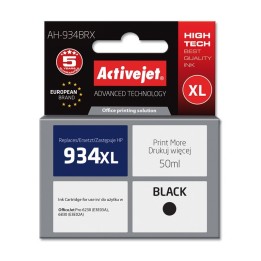 Activejet AH-934BRX Inchiostro (sostituzione per HP 934XL C2P23AE, Premium, 50 ml, nero)