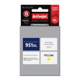Activejet AH-951YRX Inchiostro (compatibile con HP 951XL CN048AE, Premium, 25 ml, giallo)